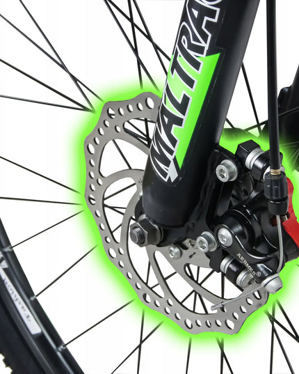 Kalnų dviratis MalTrack Team 26 colių, 18 pavarų Shimano, diskiniai stabdžiai