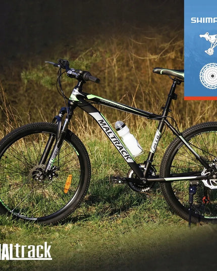 Kalnų dviratis MalTrack Team 26 colių, 18 pavarų Shimano, diskiniai stabdžiai