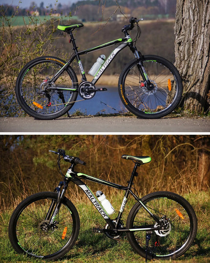 Kalnų dviratis MalTrack Team 26 colių, 18 pavarų Shimano, diskiniai stabdžiai