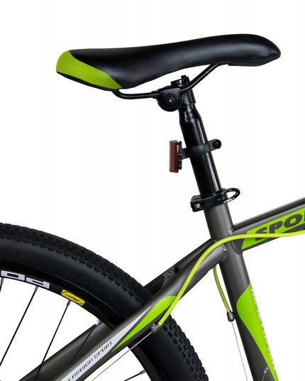 Kalnų dviratis Shimano 21 pavara, diskiniai stabdžiai, 18" rėmas, 26" ratai, ŽALIAS