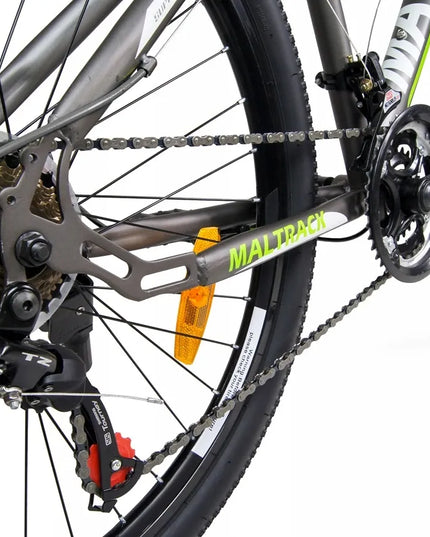 Kalnų dviratis Shimano 21 pavara, diskiniai stabdžiai, 18" rėmas, 26" ratai, ŽALIAS