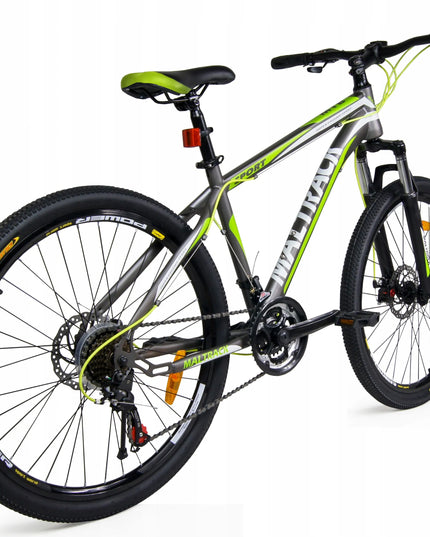 Kalnų dviratis Shimano 21 pavara, diskiniai stabdžiai, 18" rėmas, 26" ratai, ŽALIAS