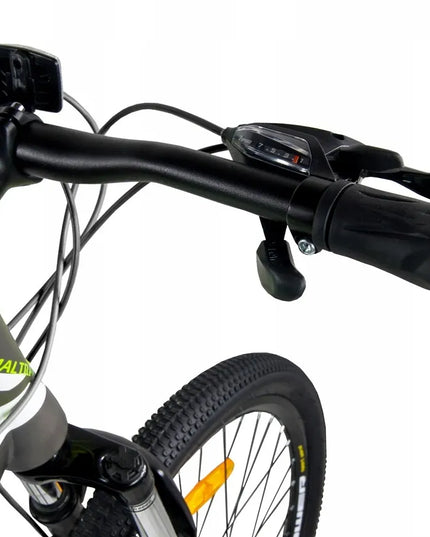 Kalnų dviratis Shimano 21 pavara, diskiniai stabdžiai, 18" rėmas, 26" ratai, ŽALIAS