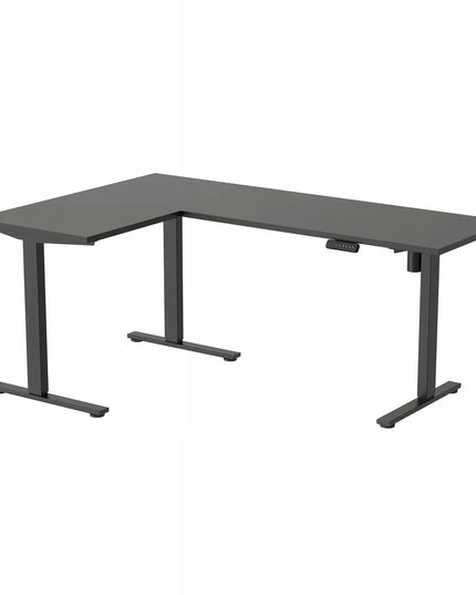 Kampinis žaidimų stalas Spacetronik loft juodas 180x120 cm