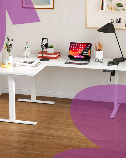 Kampinis žaidimų stalas Spacetronik loft juodas 180x120 cm