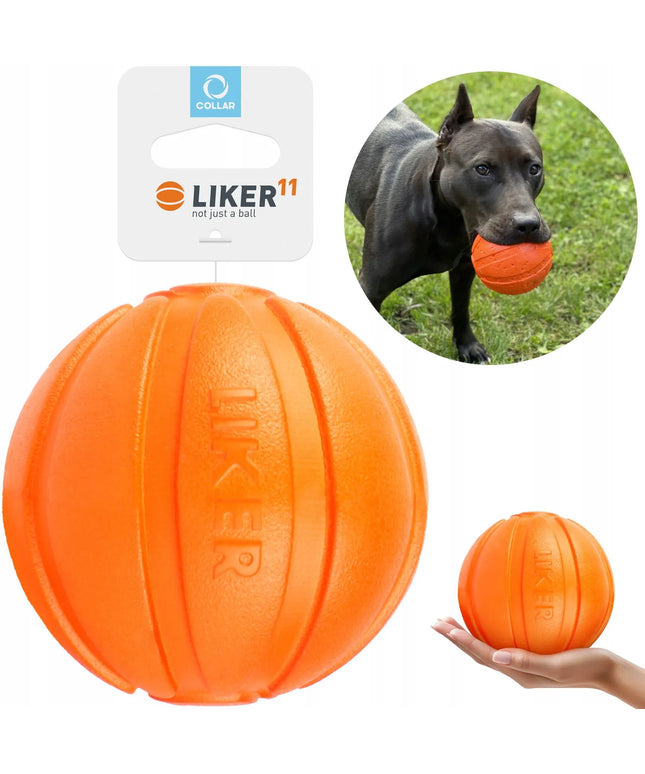 Kamuoliukas labai dideliems šunims LIKER 11 cm - patvarus stiprus žaislas šuniui