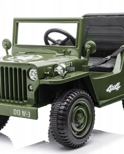 Karinis akumuliatorinis automobilis Willys + pultas PA0263