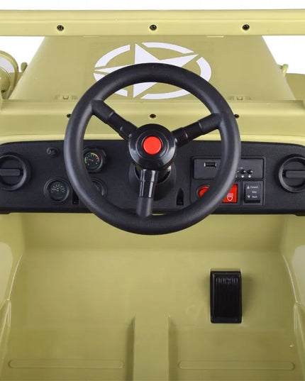 Karinis akumuliatorinis automobilis Willys + pultas PA0263