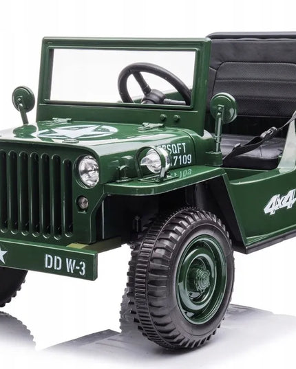 Karinis akumuliatorinis automobilis Willys + pultas PA0263