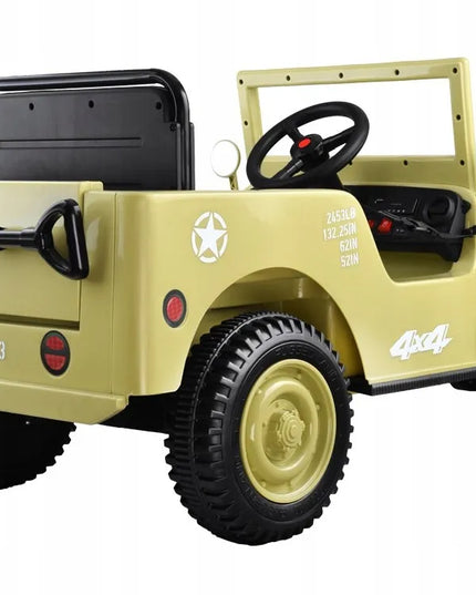 Karinis akumuliatorinis automobilis Willys + pultas PA0263