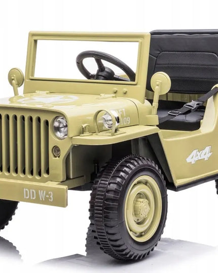 Karinis akumuliatorinis automobilis Willys + pultas PA0263