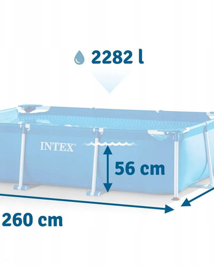 Karkasinis sodo baseinas 260 x 160 x 65 cm 2in1 INTEX 28271