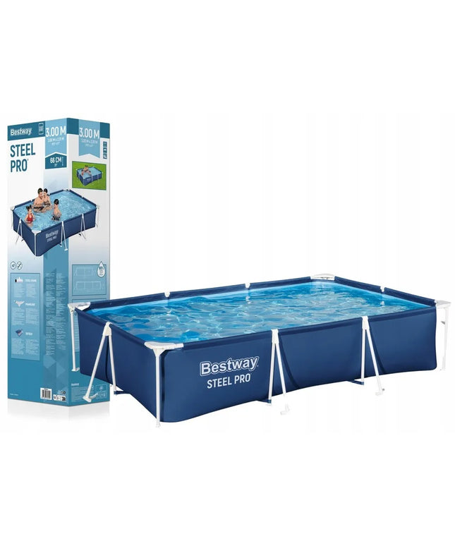 Karkasinis sodo baseinas Bestway 300 cm x 201 cm x 66 cm 56404