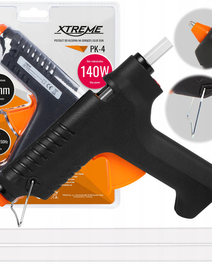 Karšto lydalo klijų pistoletas XTREME 140W 11mm klijavimo pistoletas + 2 klijų lazdelės rinkinys