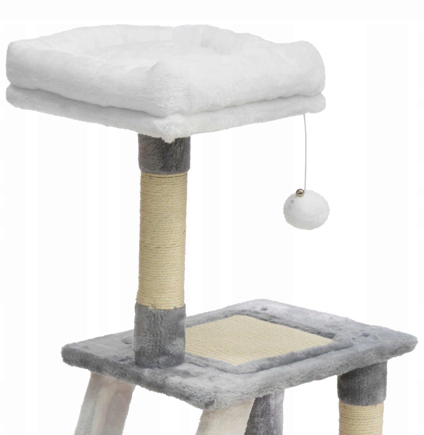 Katės draskyklė su guoliu ir nameliu, 4 aukštų draskymo bokštas 107 cm Royal&Petsky