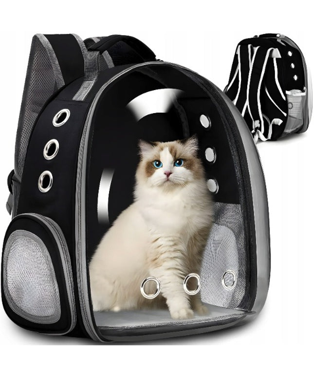 Katės ir šuns transporteris kuprinė su ventiliacija ir permatomomis sienelėmis Retoo Petcare SR288