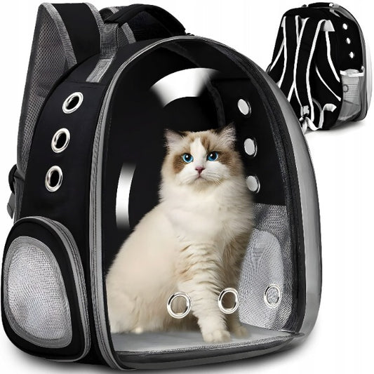 Katės ir šuns transporteris kuprinė su ventiliacija ir permatomomis sienelėmis Retoo Petcare SR288