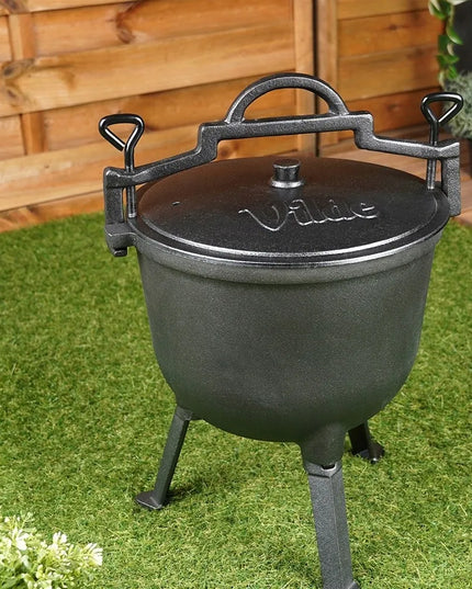 Katilas laužui, medžioklės puodas, vengriškas, kepimui, troškinimui, 10 l
