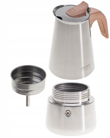 Kavinukas Camry CR 4424 – 450 ml, nerūdijančio plieno, tinka indukcijai, dujinei, elektrinei ir keraminei kaitlentei