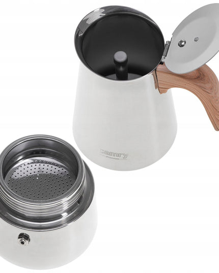 Kavinukas Camry CR 4424 – 450 ml, nerūdijančio plieno, tinka indukcijai, dujinei, elektrinei ir keraminei kaitlentei