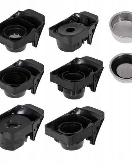 Daugiafunkcinė kavos kapsulių aparatas Camry CR4414BM – 11in1, 19 bar slėgis, 1450 W, suderinama su Nespresso, Dolce Gusto, Lavazza, Tchibo, Jacobs ir malta kava