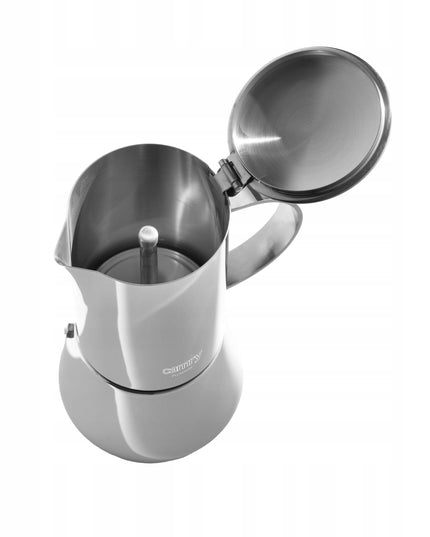Elektrinė kavinė Camry CR4418 – 500 ml talpa, indukcijai ir dujoms, nerūdijančio plieno, sandarus dangtis