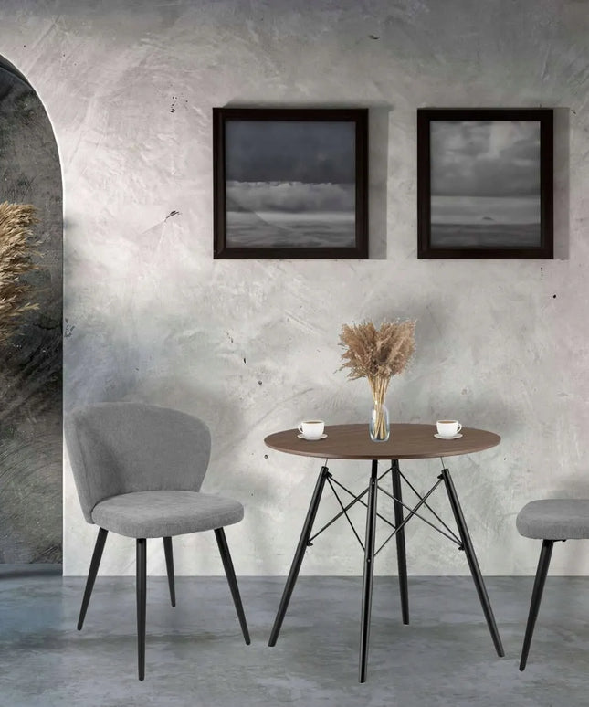 Kėdė Krosby Velvet grafito spalvos