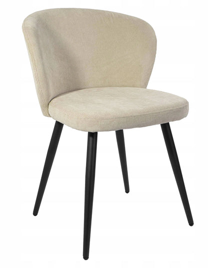 Kėdė KROSBY Velvetinė, smėlio spalvos