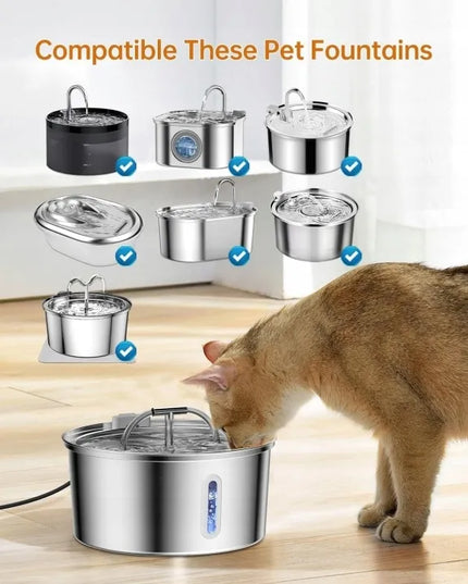 Keičiamų filtrų rinkinys katėms ir šunims gertuvėms, 8+8 vnt.