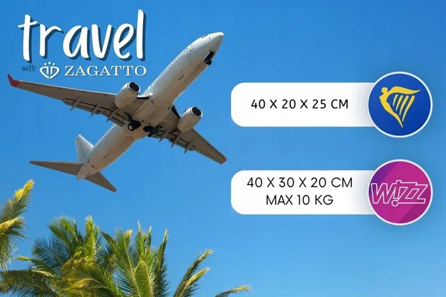 Kelioninė kuprinė lėktuvui į rankinį bagažą RYANAIR WIZZAIR 40x20x25 ZAGATTO