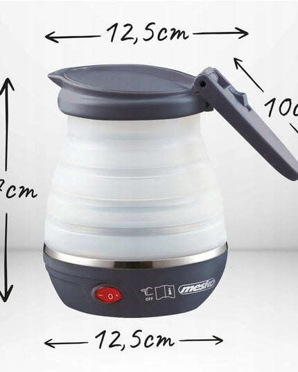 Kelioninis elektrinis virdulys MESKO HOME, sulankstomas, 0,6 l, 750 W