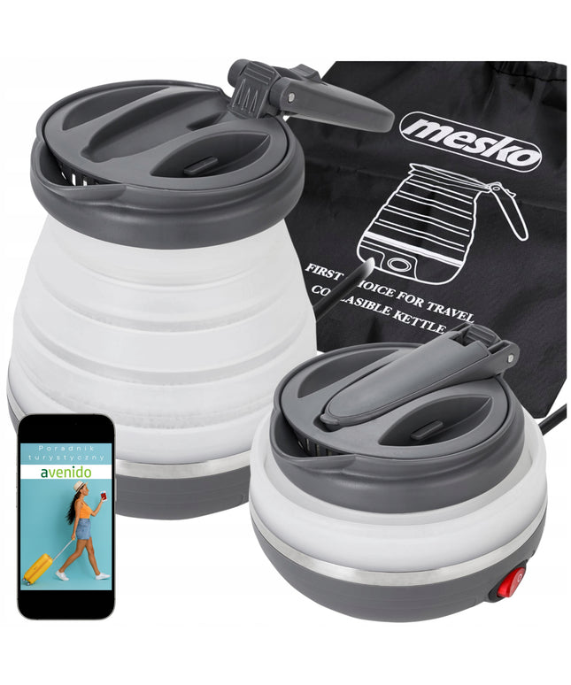 Kelioninis elektrinis virdulys MESKO HOME, sulankstomas, 0,6 l, 750 W