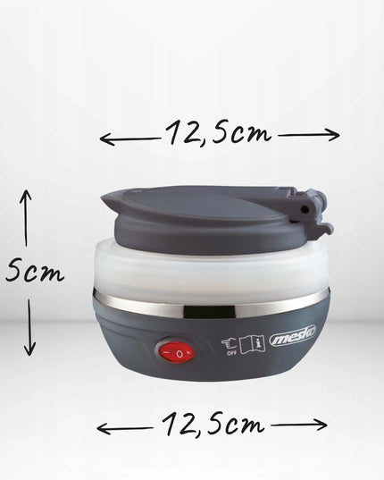 Kelioninis elektrinis virdulys MESKO HOME, sulankstomas, 0,6 l, 750 W