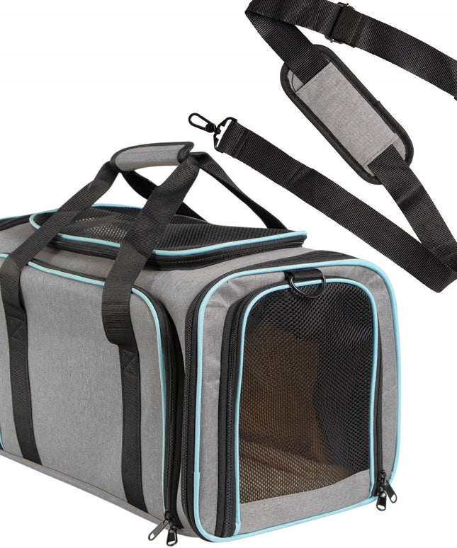 Kelioninis krepšys palapinė katei ir šuniui – išskleidžiamas transporteris gyvūnams iki 11 kg