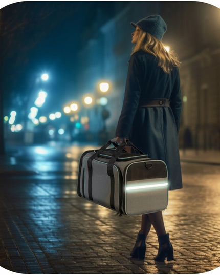 Kelioninis krepšys palapinė katei ir šuniui – išskleidžiamas transporteris gyvūnams iki 11 kg