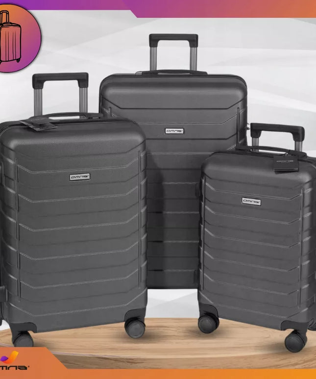 Kelioninių lagaminų rinkinys su ratukais, didelis 94L, vidutinis 63L, mažas 40L