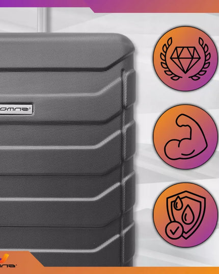 Kelioninių lagaminų rinkinys su ratukais, didelis 94L, vidutinis 63L, mažas 40L
