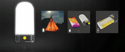 Kempinginis žibintas su „Power Bank“ funkcija Nitecore LR60 (280 lm)