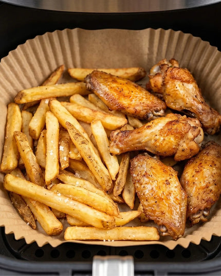 Kepimo popierius Air Fryer gruzdintuvėms, 100 vnt., 20x20 cm