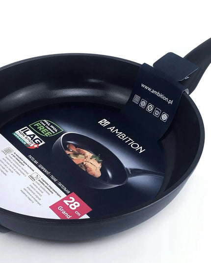 Keptuvė su dangčiu AMBITION GRAND 28 cm, neprideganti ILAG Xeradur danga, indukcinė