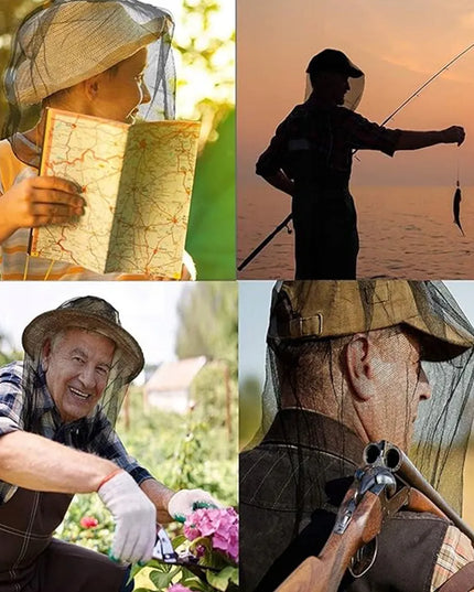 Kepurė su tinkleliu nuo uodų 2 vnt. Tinklelis apsaugai nuo vabzdžių