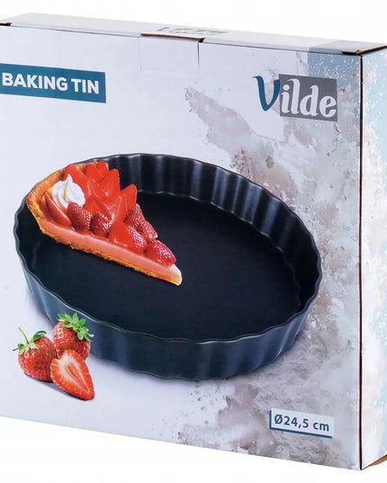 Keraminė kepimo forma tartai Vilde, 24,5 cm, juoda