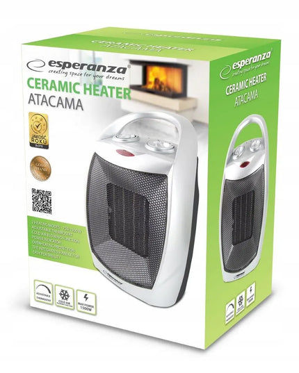 Keraminis ventiliatorinis šildytuvas ESPERANZA ATACAMA 750W/1500W