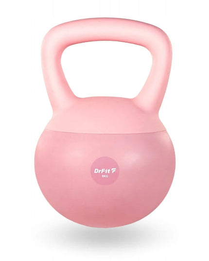 Kettlebell svoris DrFit 8 kg, rožinis