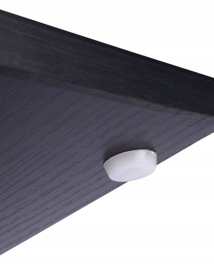 Keturių aukštų gėlių stovas su juodomis MDF lentynomis