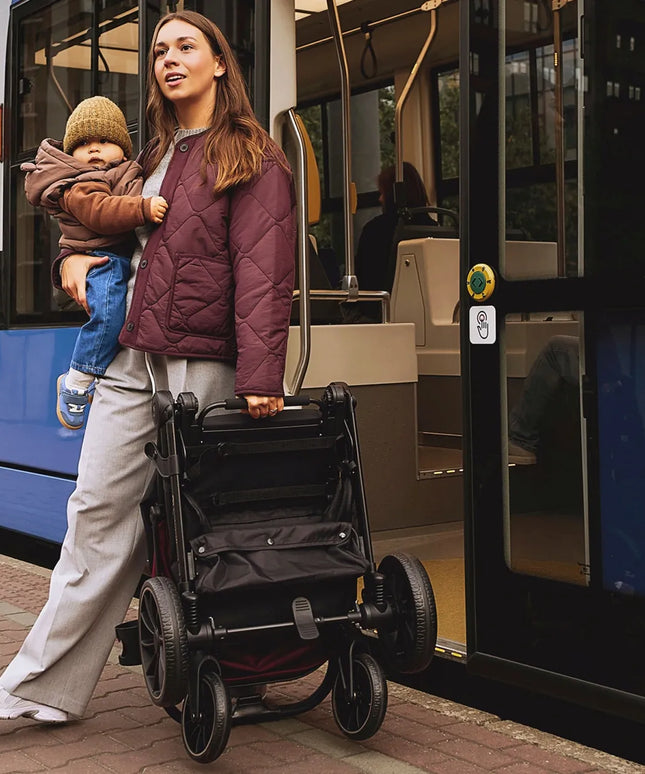 Kinderkraft GRANDE 2 sportinis vežimėlis, lengvas, dideli ratai, iki 22 kg