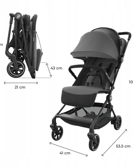 Kinderkraft NEBO kelioninis sportinis vežimėlis, lengvas, sulankstomas iki 22 kg