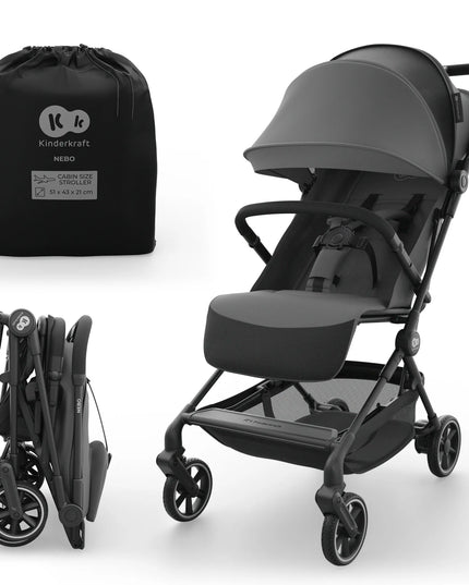 Kinderkraft NEBO kelioninis sportinis vežimėlis, lengvas, sulankstomas iki 22 kg