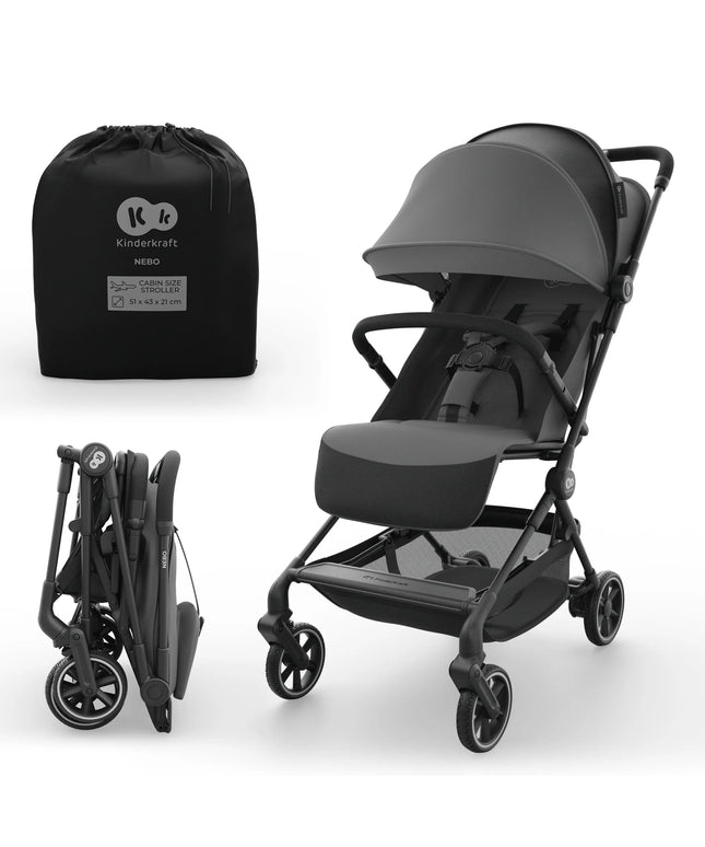 Kinderkraft NEBO kelioninis sportinis vežimėlis, lengvas, sulankstomas iki 22 kg