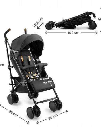 Kinderkraft SIESTA 2 skėtinis sportinis vežimėlis, lengvas, sulankstomas iki 22 kg